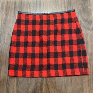 Madewell Buffalo Plaid Preppy mini skirt